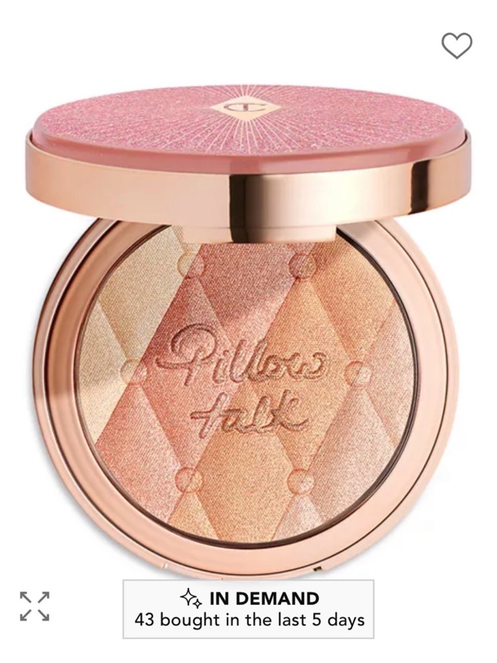 Charlotte Tilbury Radiant Diamond Highlighter Compact - Pink & Gold Mix